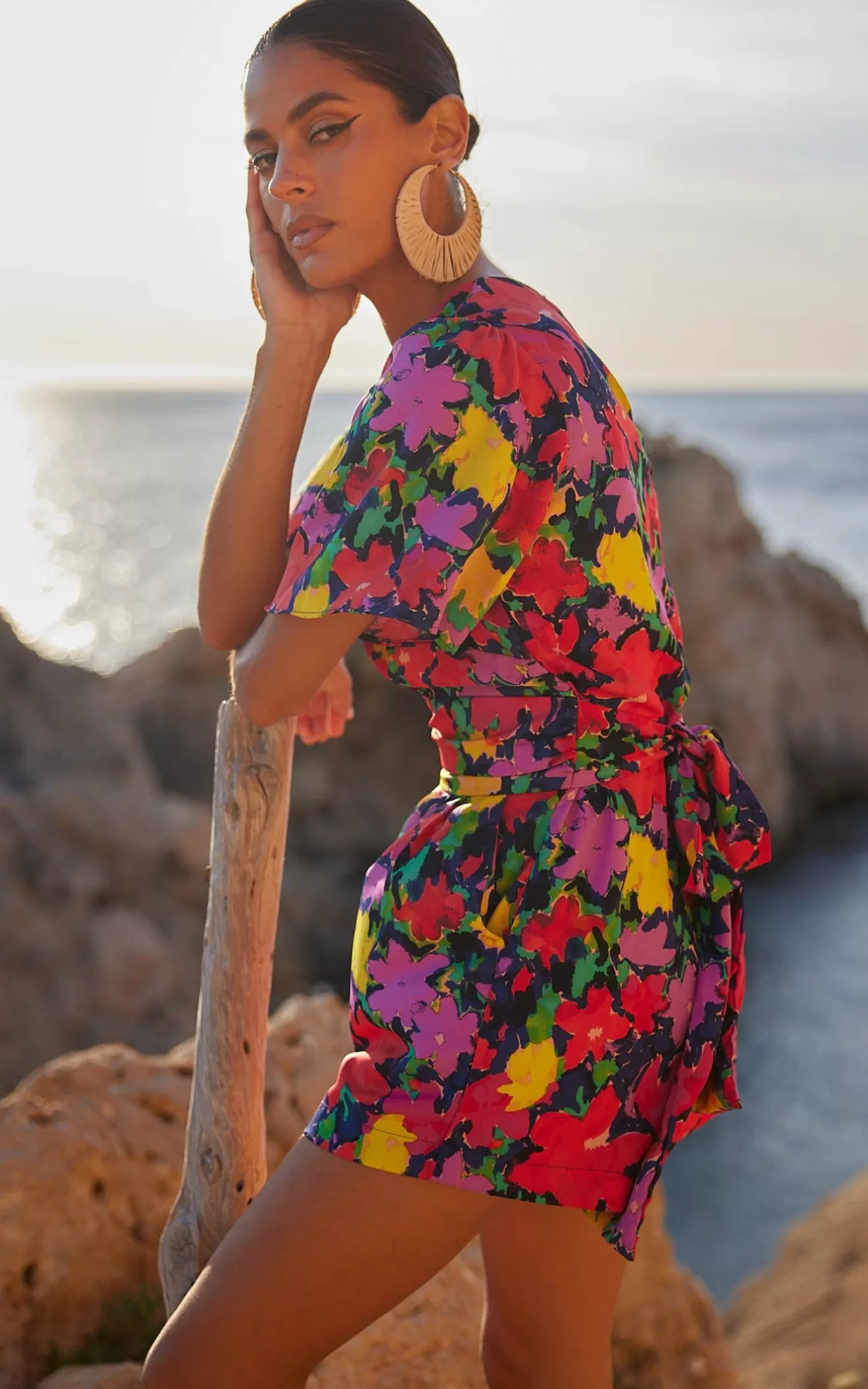 Dancing Leopard Playsuits-Fleur Playsuit In Vintage Floral