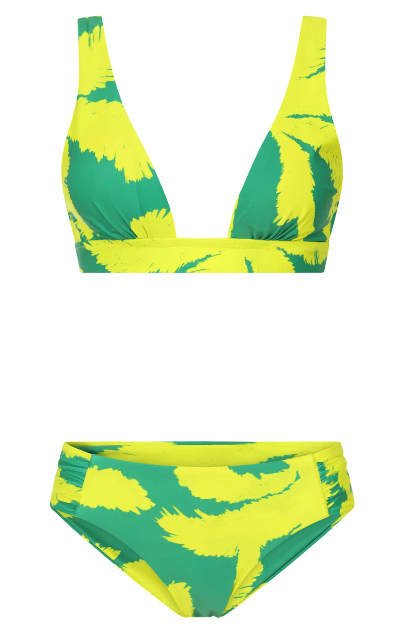 Dancing Leopard Premium - Resortwear | Swimwear-HALO Tamika Bikini Vest In Lime Palm