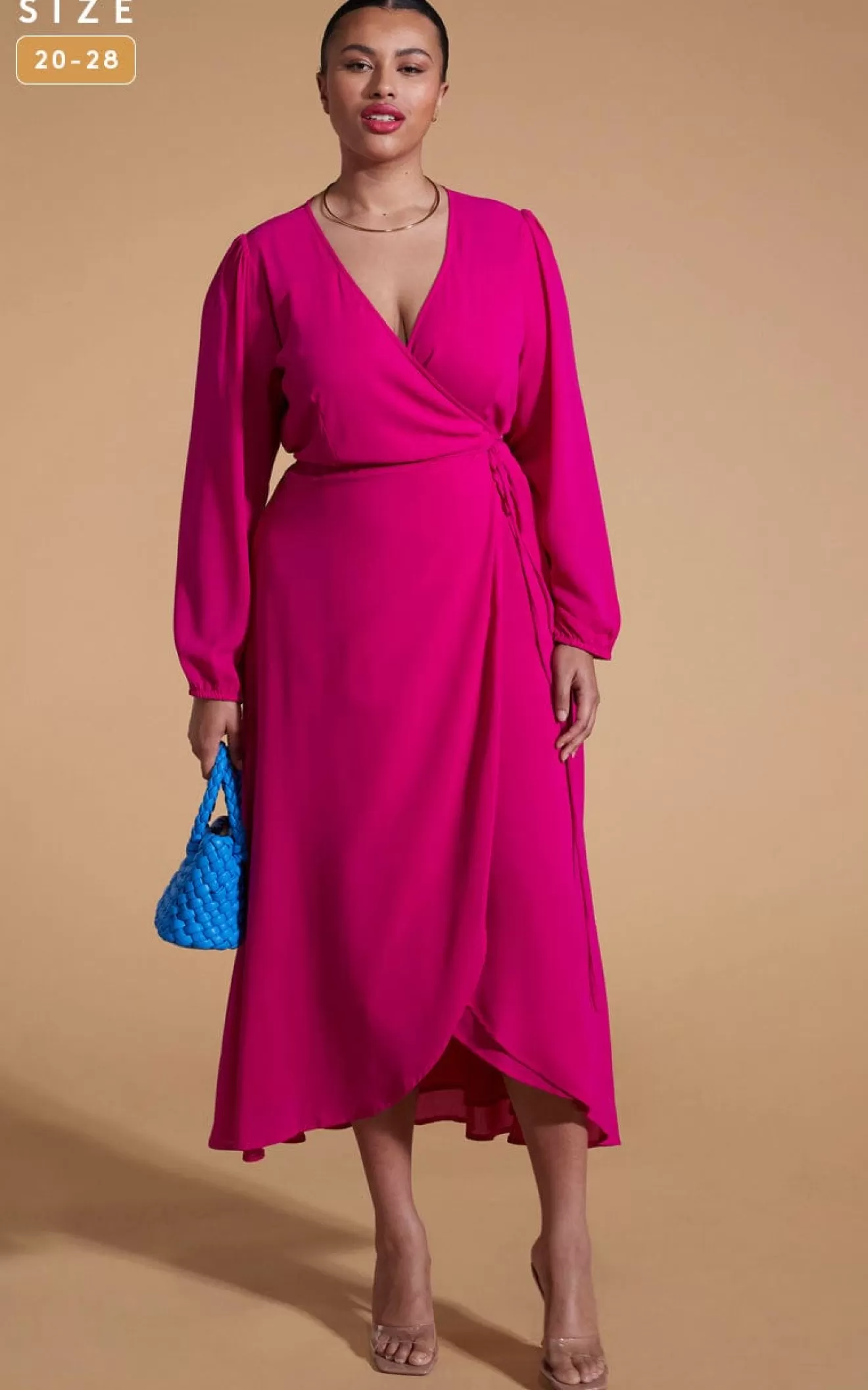 Dancing Leopard Party Dresses | Wedding Guest Dresses-Jagger Maxi Dress In Magenta - Extended Sizing