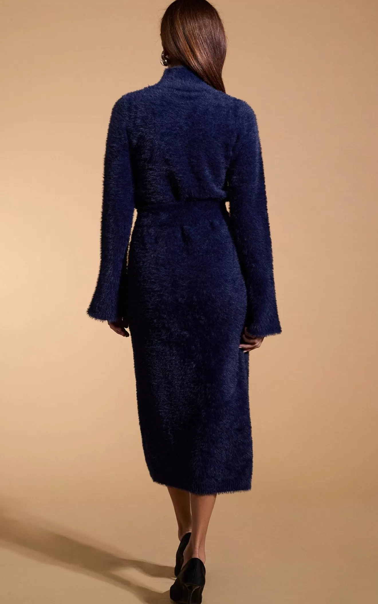 Dancing Leopard Midi And Midaxi Dresses | Knitwear-Marlow Dress In Navy